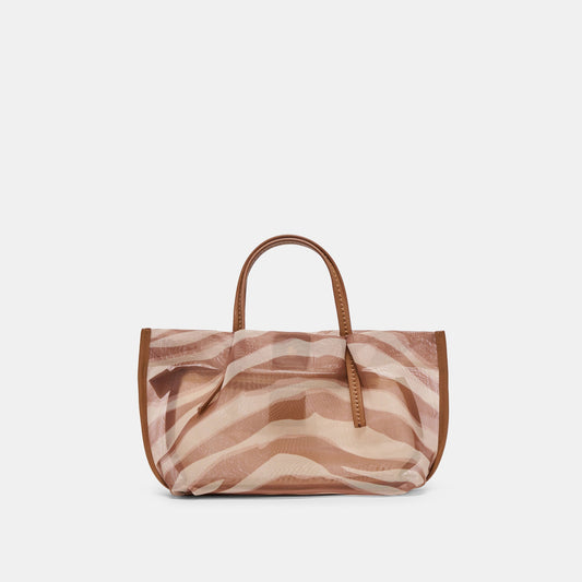 Dolce Vita Selene Zebra Mesh Handbag