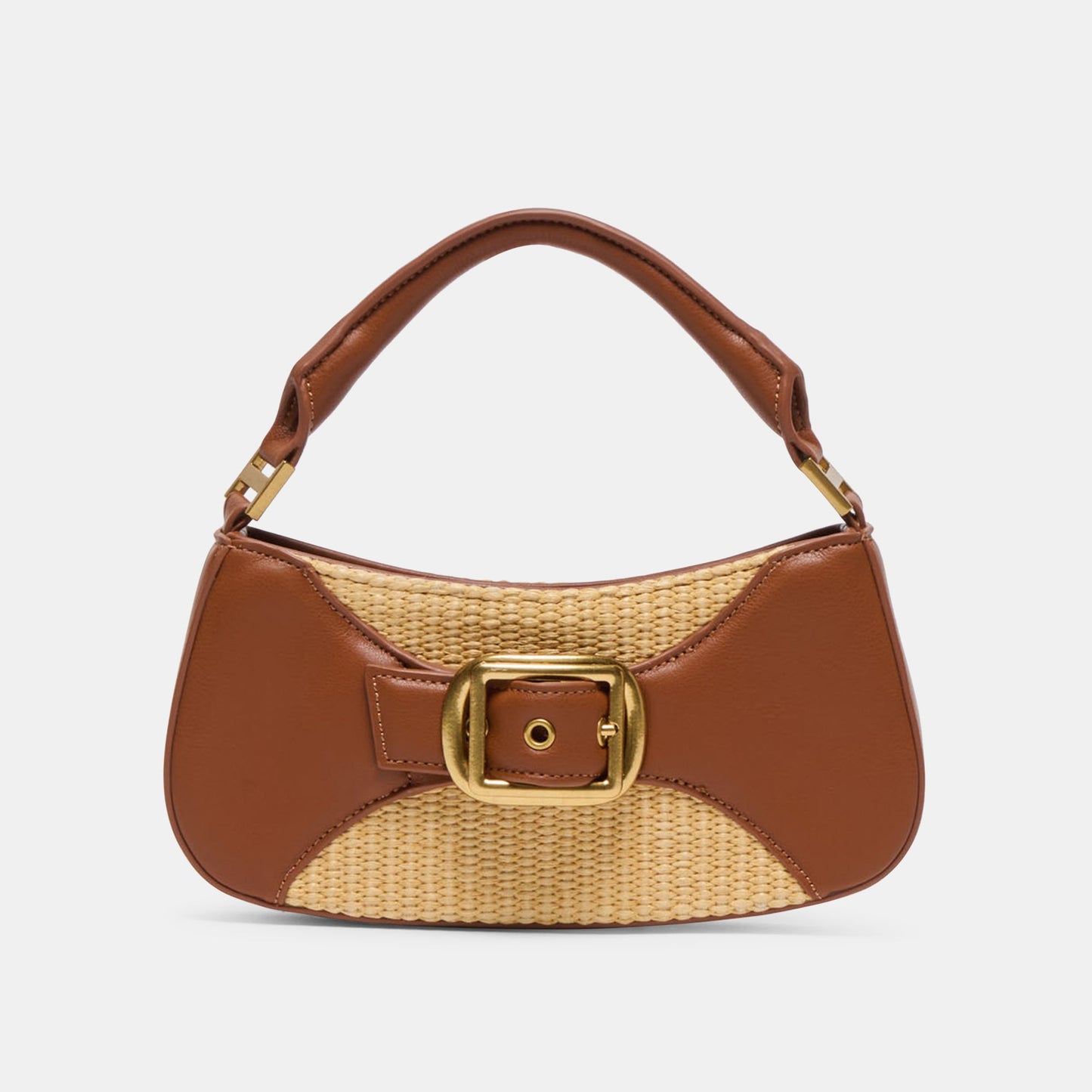 Dolce Vita Nuala Raffia Saddle Stella Handbag
