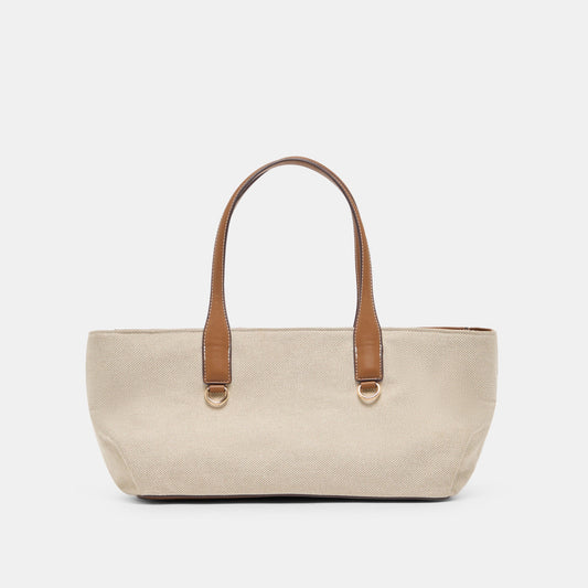 Dolce Vita CLARINA Natural Canvas Shoulder Bag