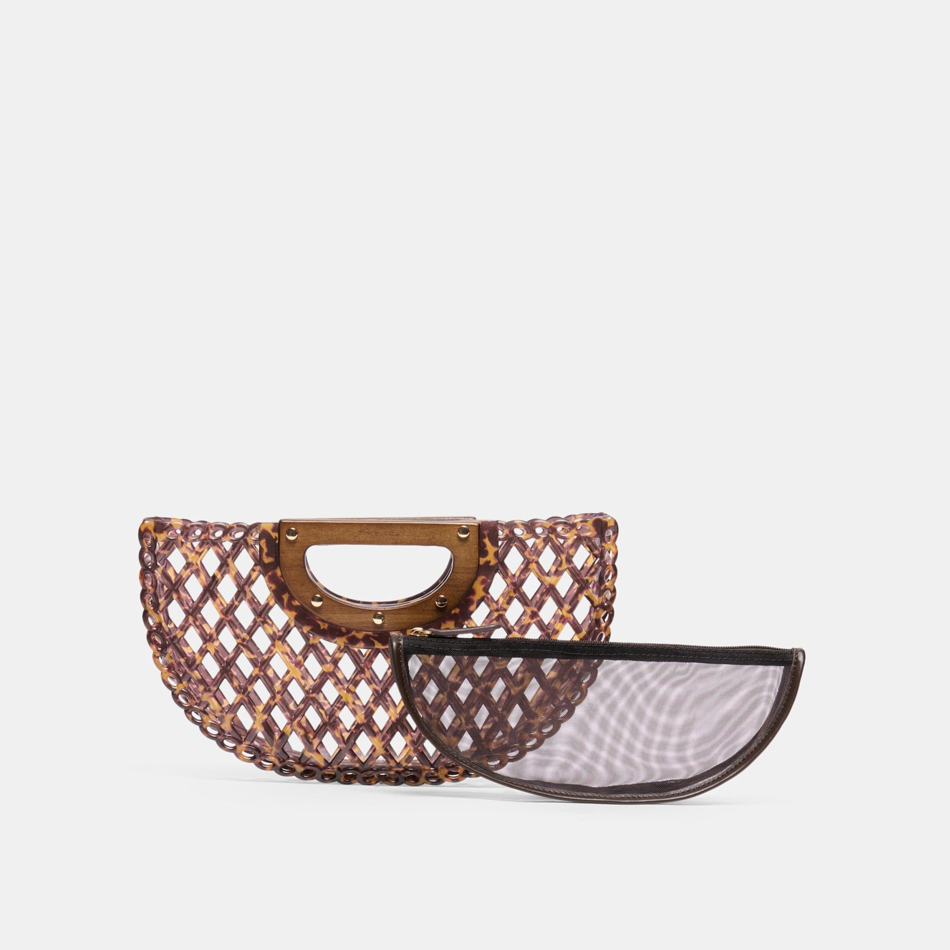 Dolce Vita Solandra Tortoise Jelly Clutch