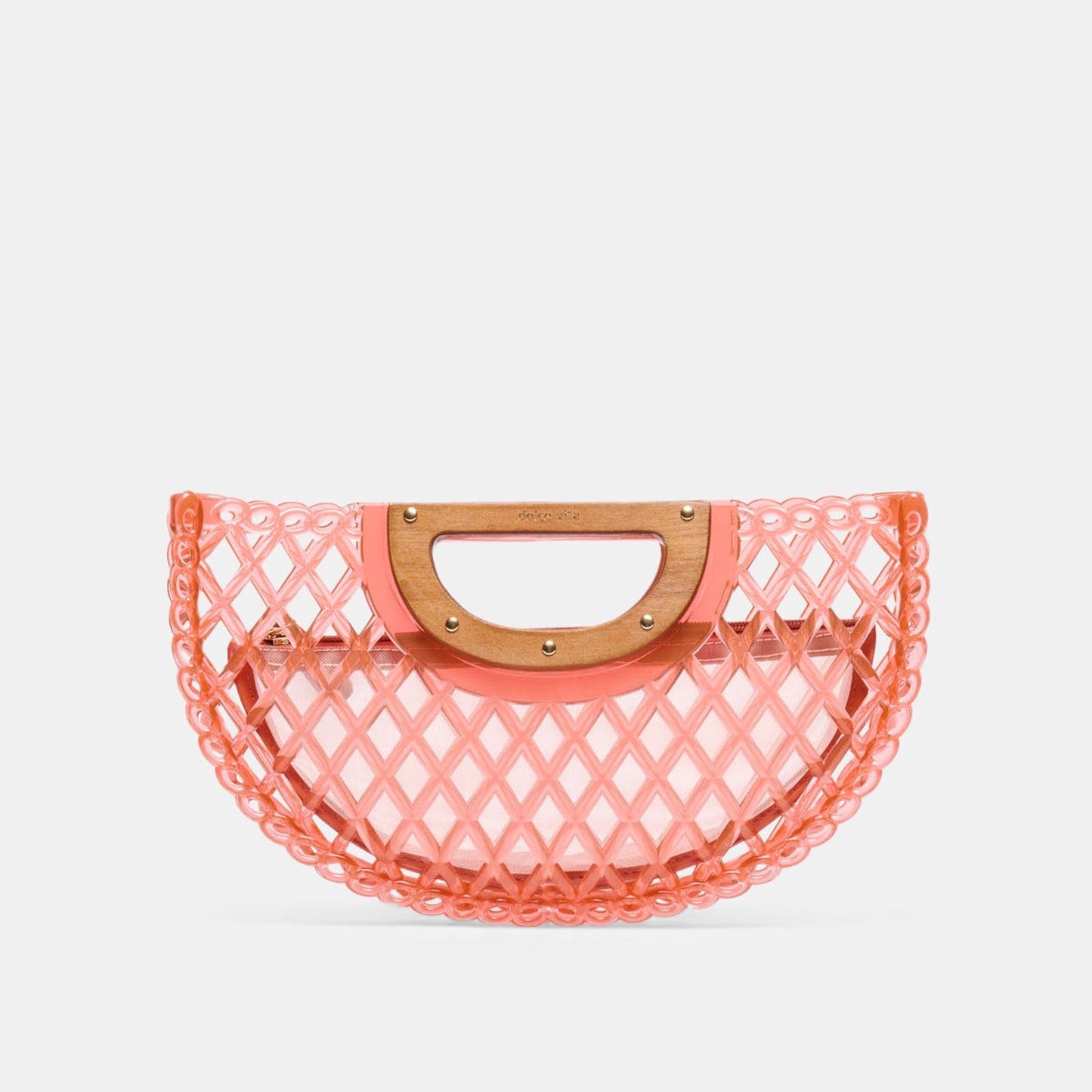 Dolce Vita Solandra Coral Jelly Clutch