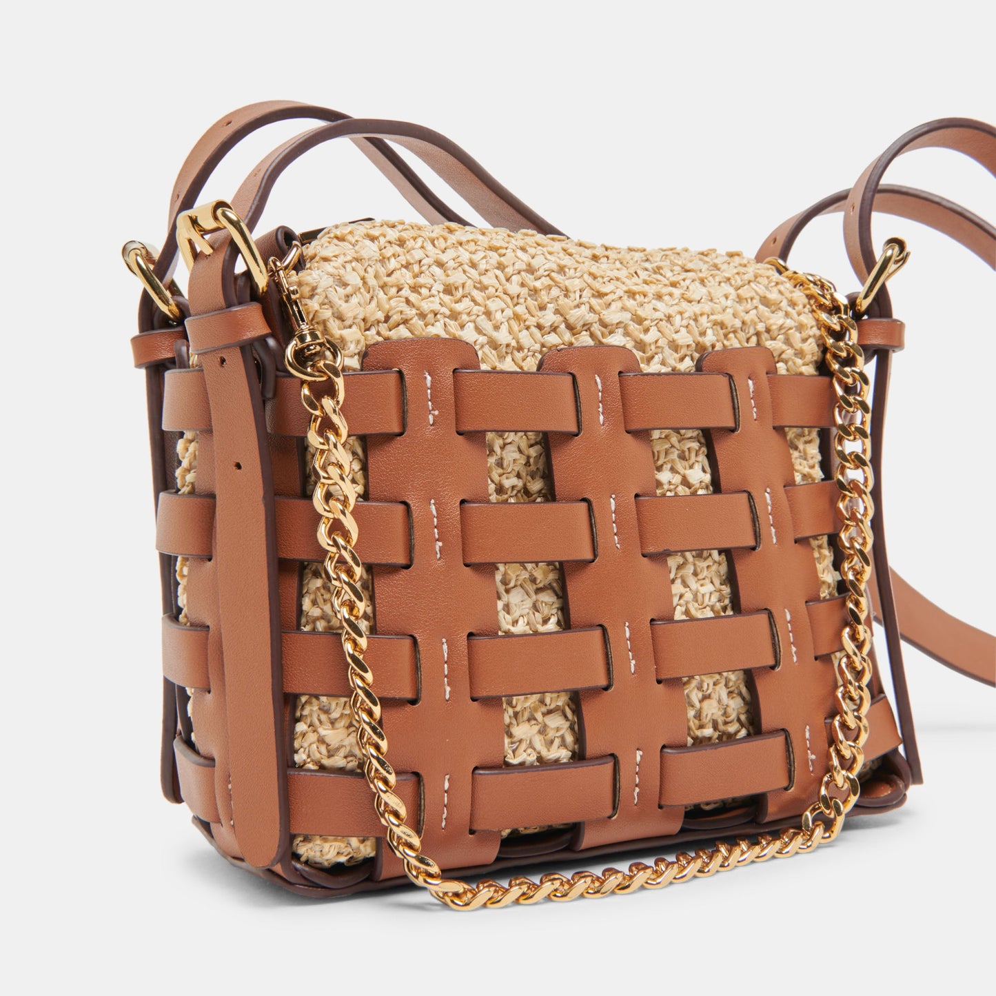 Dolce Vita CASSIS CROSSBODY SADDLE NATURAL RAFFIA
 – Dolce Vita
