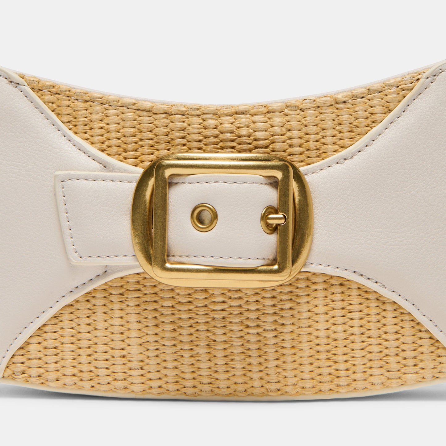 Dolce Vita Nuala Raffia White Stella Handbag