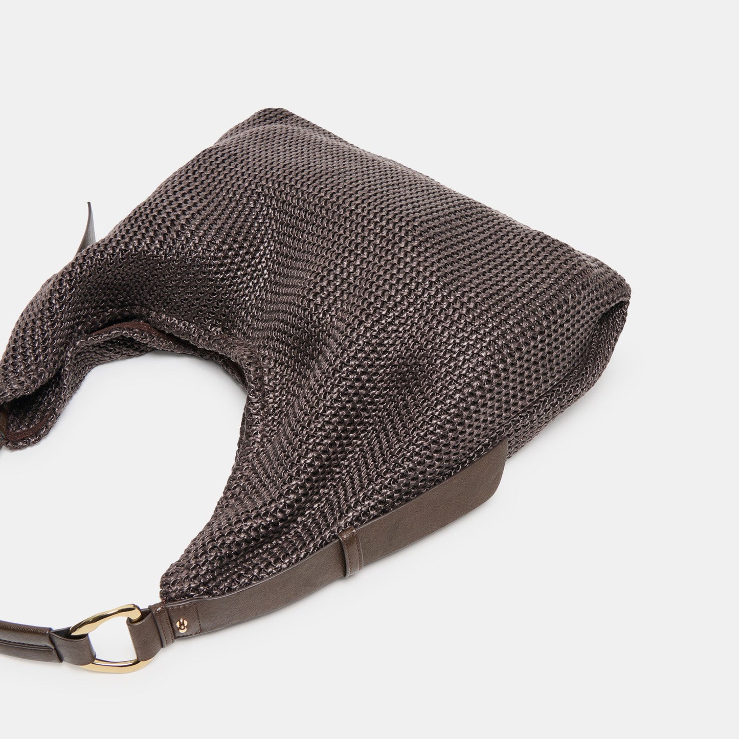 Dolce Vita Miriel Chocolate Raffia Tote