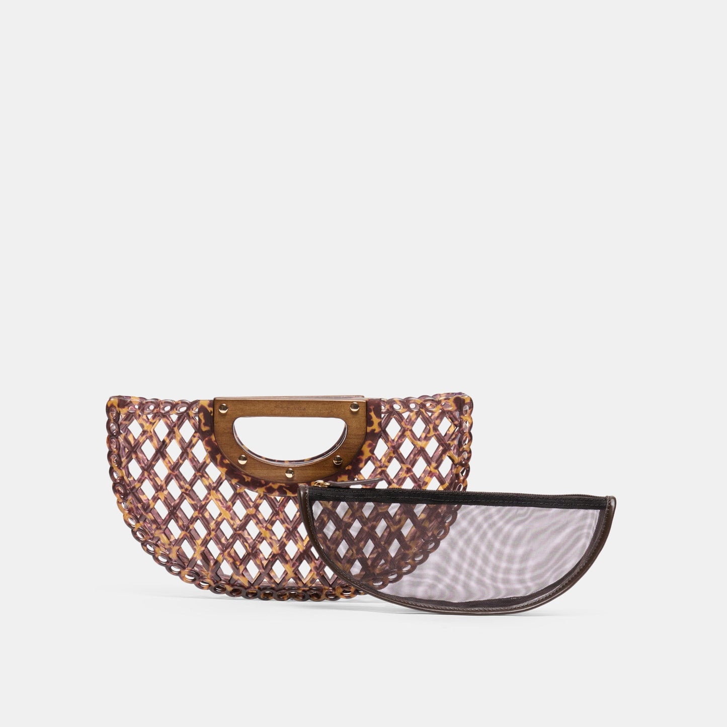 Dolce Vita Solandra Tortoise Jelly Clutch