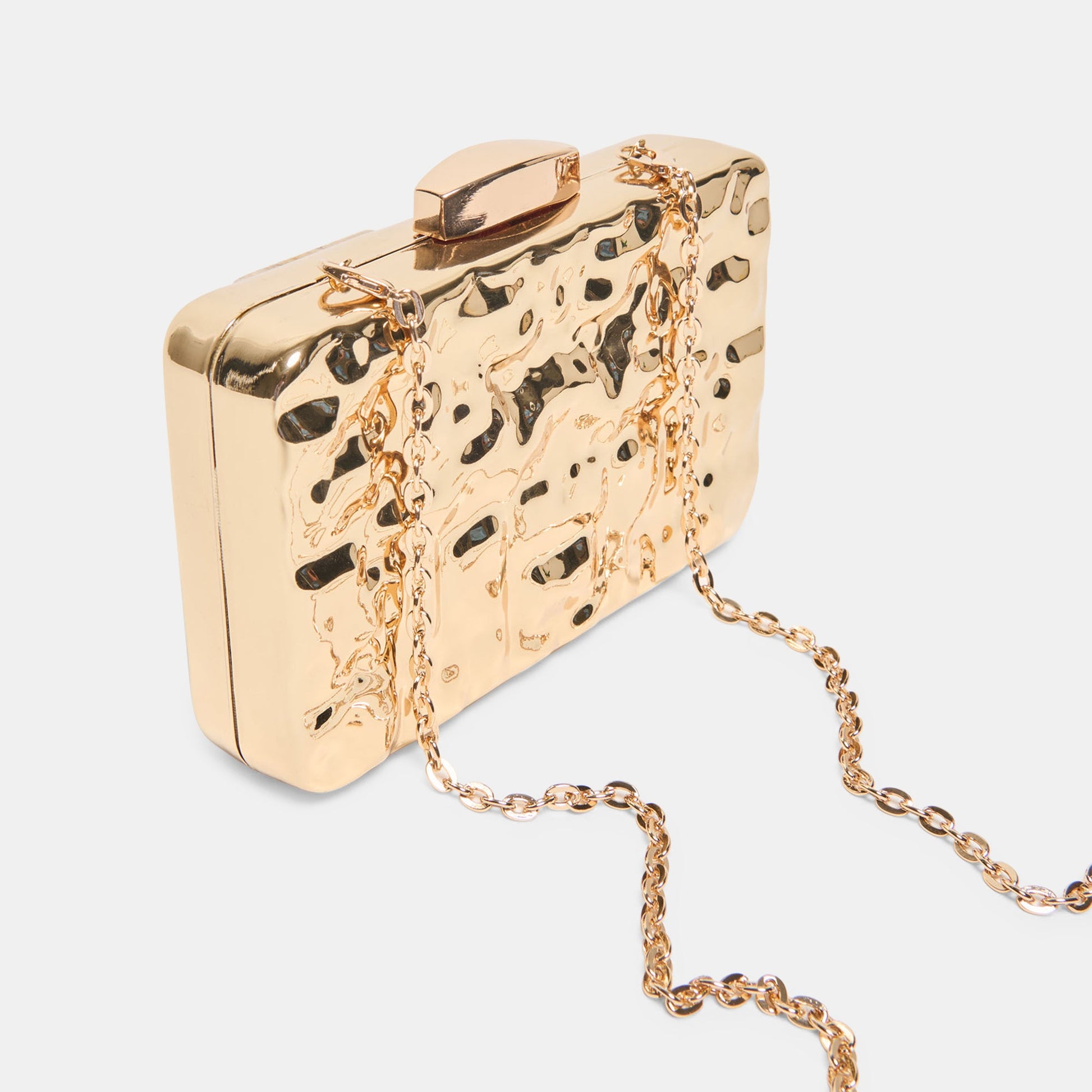 Dolce Vita Delia Gold Metal Clutch