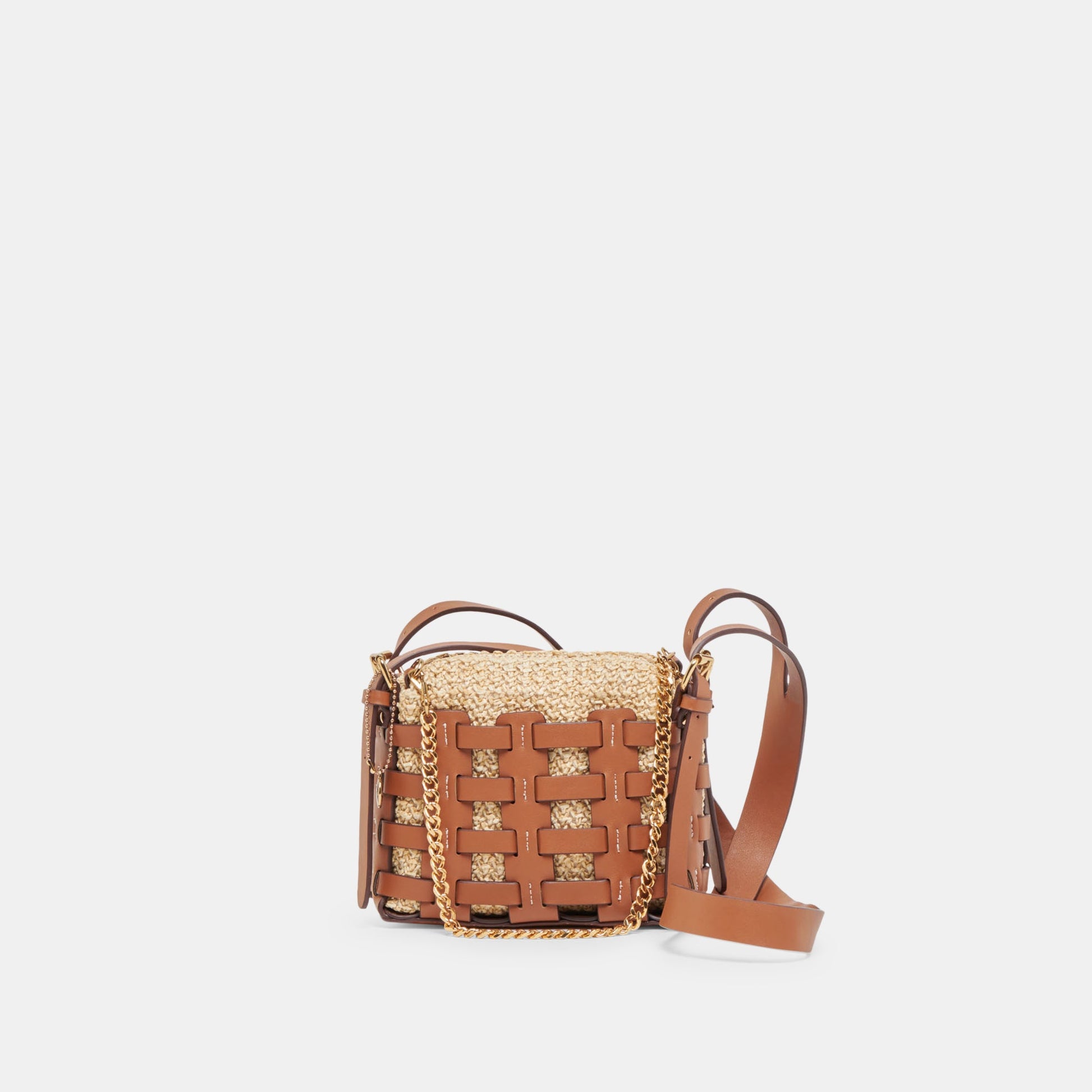 Dolce Vita CASSIS CROSSBODY SADDLE NATURAL RAFFIA
 – Dolce Vita