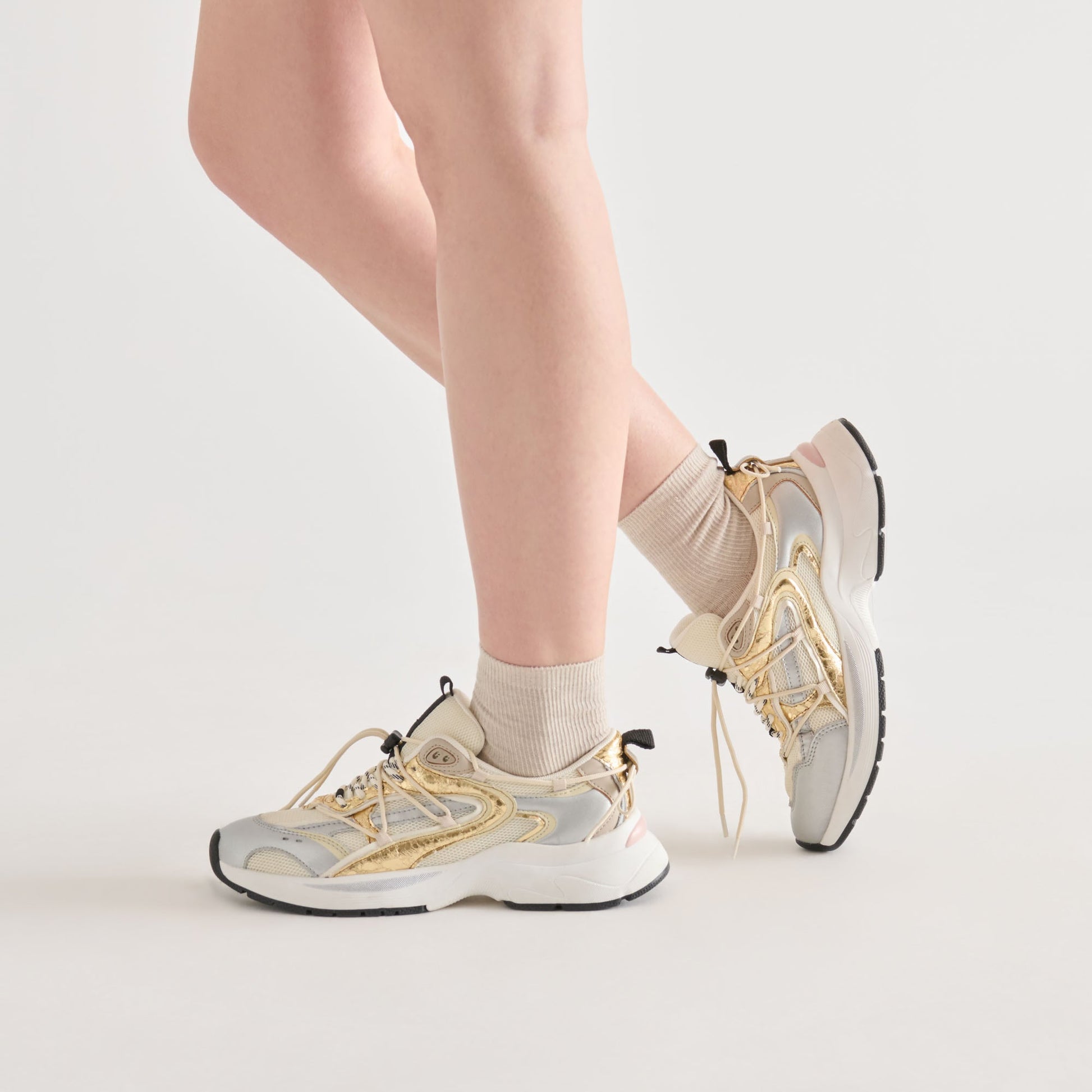 Dolce Vita 4-Pack Ribbed Oatmeal Multi Anklet Socks