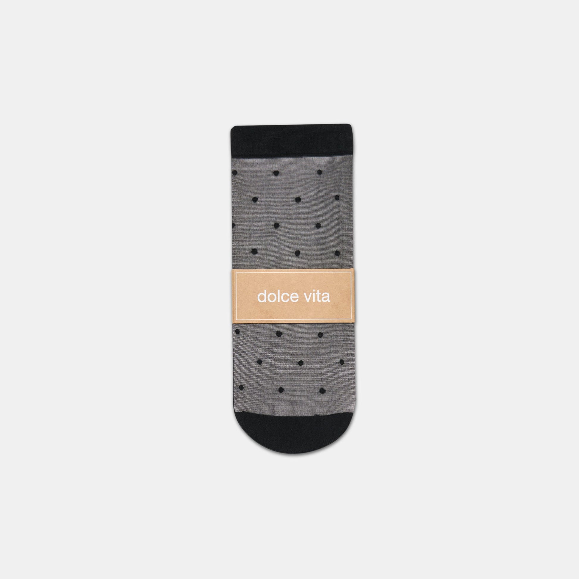 Dolce Vita 3-Pack Ditsy Dot Black Sheer Anklet Socks