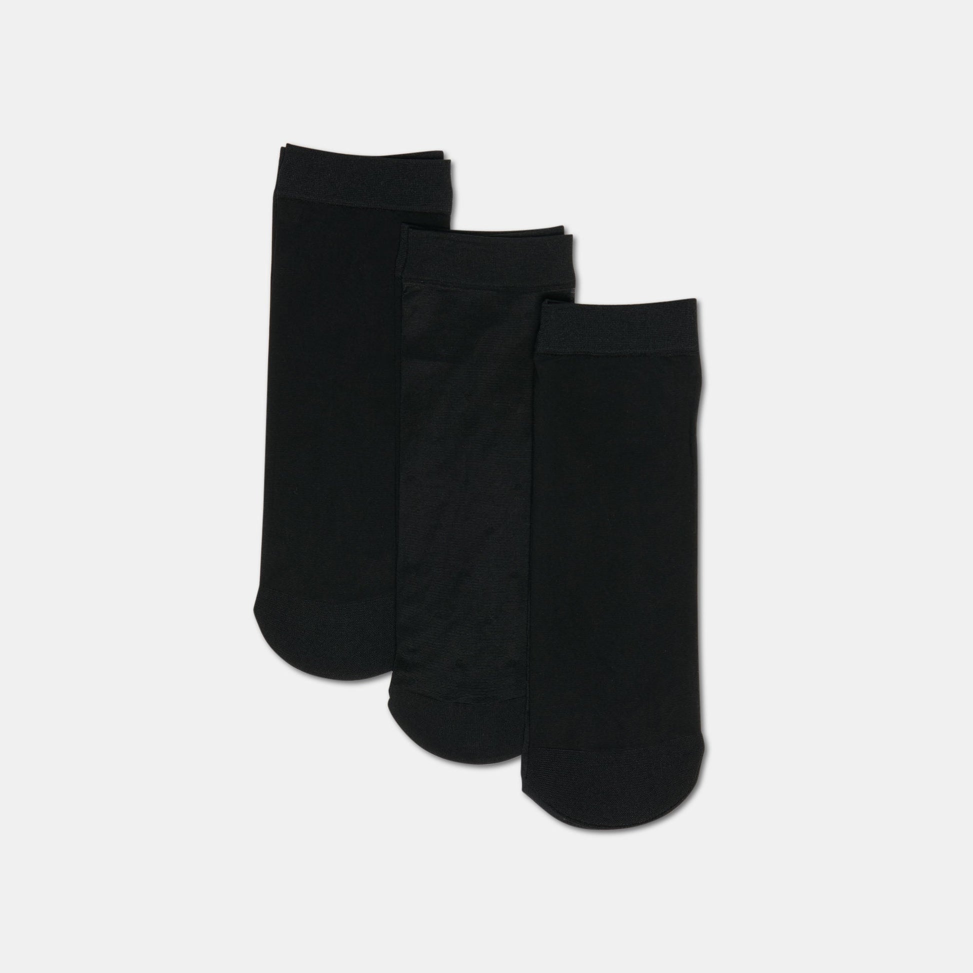 Dolce Vita 3-Pack Ditsy Dot Black Sheer Anklet Socks