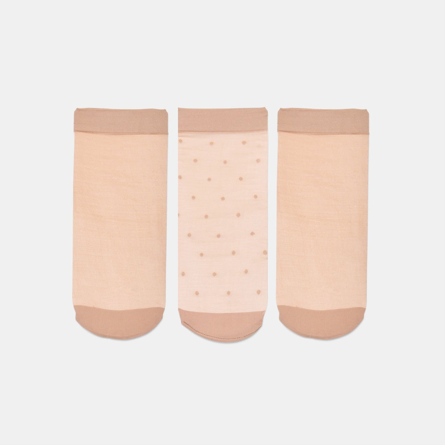 Dolce Vita 3-Pack Ditsy Dot Blush Sheer Anklet Socks