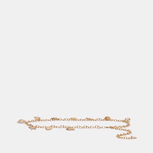 Dolce Vita Shell Gold Chain Link Belt