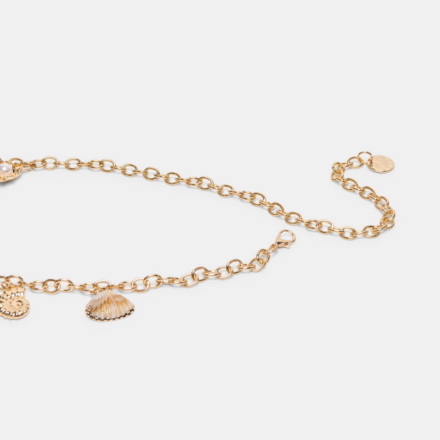 Dolce Vita Shell Gold Chain Link Belt