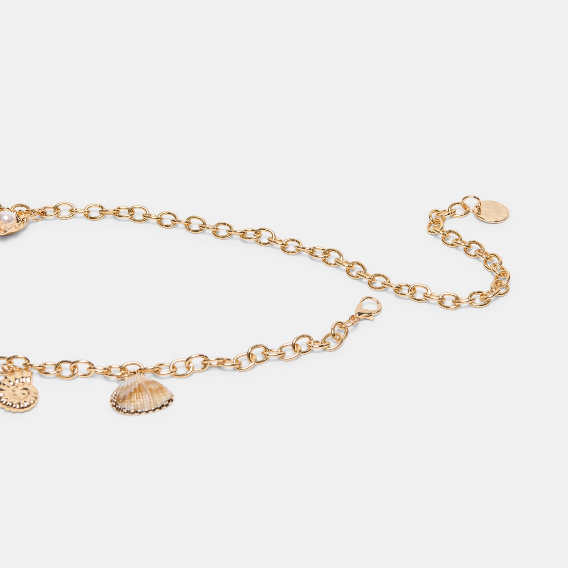 Dolce Vita Shell Gold Chain Link Belt
